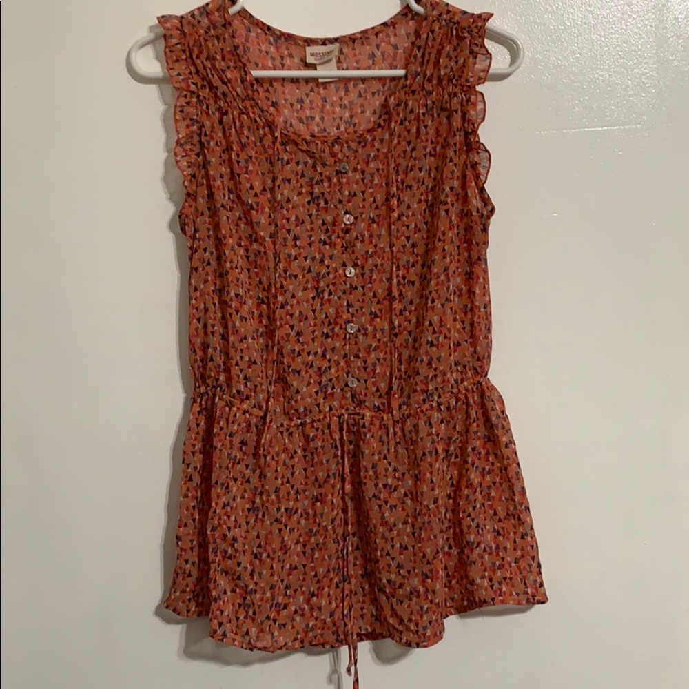 🔥Mossimo supply co. Sleeveless orange blouse
